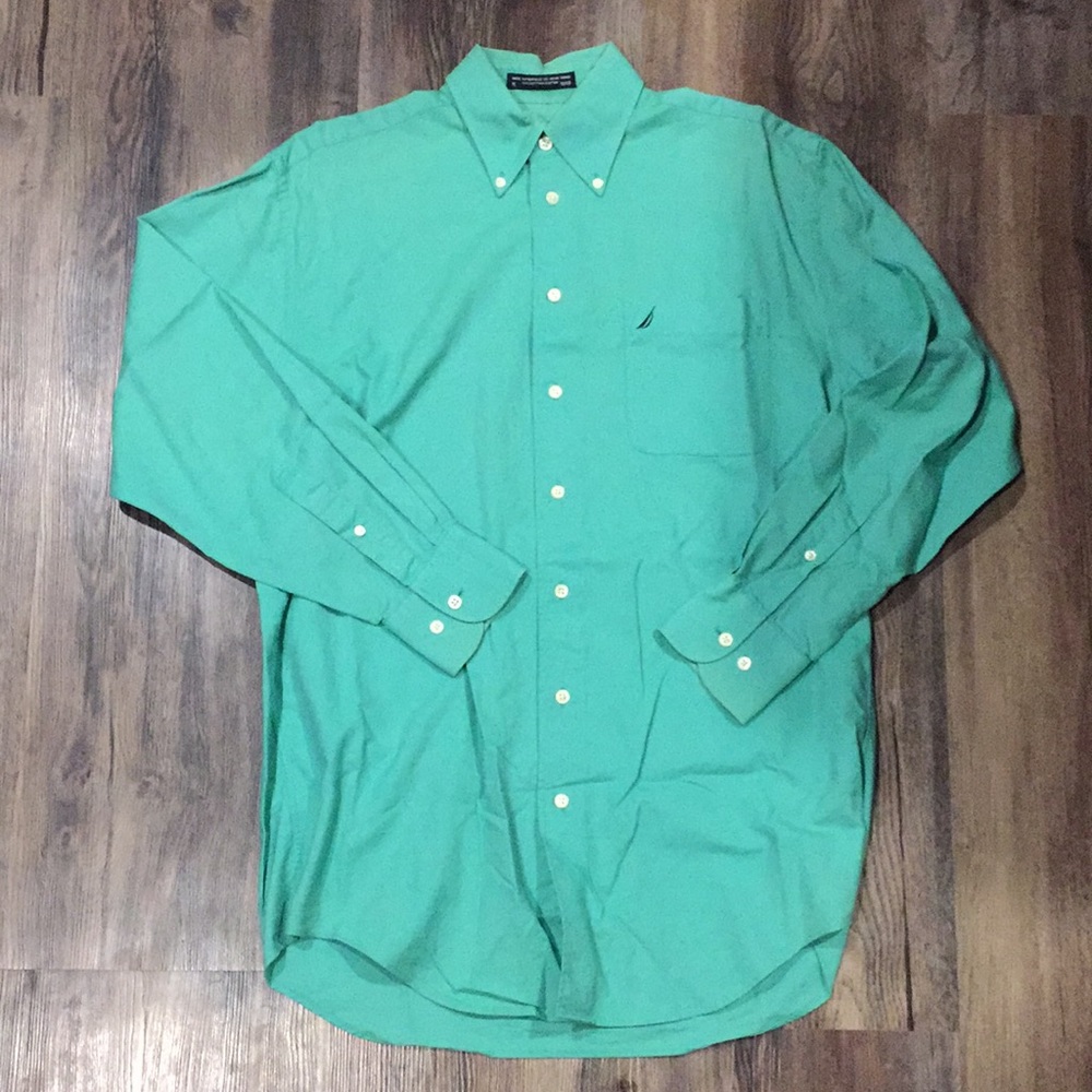 Green Nautica Button Down